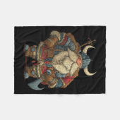 Funny Santa Claus Viking Costume For Boys And Girl Fleecedecke (Vorderseite (Horizontal))