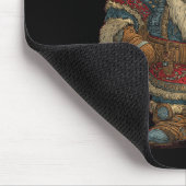 Funny Santa Claus Viking Costume For Boys And Girl Mousepad (Ecke)