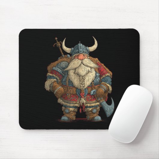 Funny Santa Claus Viking Costume For Boys And Girl Mousepad (Mit Mouse)