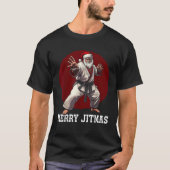 Funny Santa Claus Weihnachten Brasilianer Jiu Jits T-Shirt (Vorderseite)