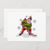 Funny Santa Claus Weihnachten Postkarte (Vorne/Hinten)
