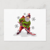 Funny Santa Claus Weihnachten Postkarte (Vorderseite)