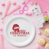 Funny Santa Claus Weihnachten Weihnachten Party Pappteller (Party)