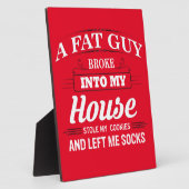 Funny Santa Claus Weihnachts-Sprichwort Fotoplatte (Seite)