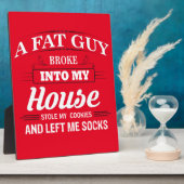 Funny Santa Claus Weihnachts-Sprichwort Fotoplatte (Seite)