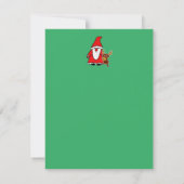 Funny Santa Claus with baby moose (Rückseite)