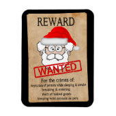 Funny Santa Claus Wollte Poster Magnet (Vertikal)