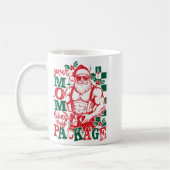 Funny Santa Claus Your Mom Like My Package Christm Kaffeetasse (Links)