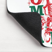 Funny Santa Claus Your Mom Like My Package Christm Mousepad (Ecke)