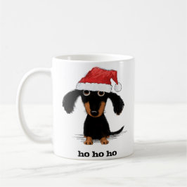 Funny Santa Clause Dackel Weihnachtsfeiertag Hund Kaffeetasse