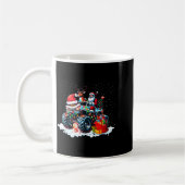 Funny Santa Clause Riding Monster Red Truck Xmas T Kaffeetasse (Links)