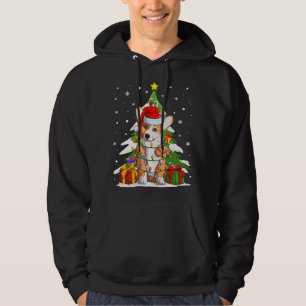 Funny Santa Corgi Dog Weihnachtsbaum Geschenke Wei Hoodie