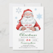 Funny Santa Corporate Weihnachten Weihnachten Part Einladung (Vorderseite)