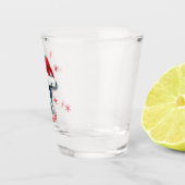 Funny Santa Cow Cowabunga Weihnachten Schnapsglas (Rechts)