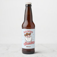 Funny Santa Cowboy Texas Weihnachten