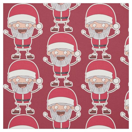 Funny Santa Custom Color Stoff (Muster)