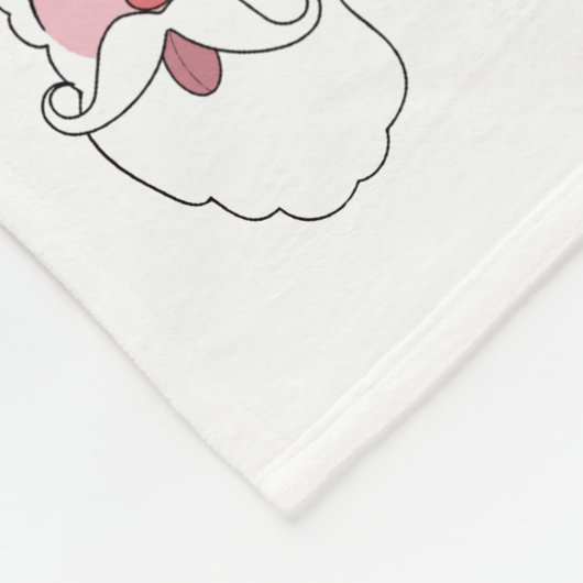 Funny Santa Custom Fleece Decke (Ecke)