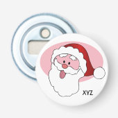 Funny Santa Custom Monogram Flaschenöffner (Vorderseite)