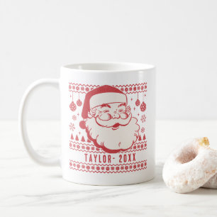 Funny Santa Custom Pickleball Weihnachtsgeschenk Kaffeetasse