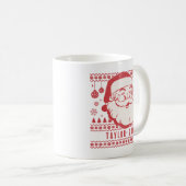 Funny Santa Custom Pickleball Weihnachtsgeschenk Kaffeetasse (VorderseiteRechts)