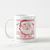 Funny Santa Custom Pickleball Weihnachtsgeschenk Kaffeetasse (Links)