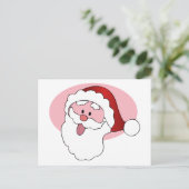 Funny Santa Custom Postkarte (Stehend Vorderseite)