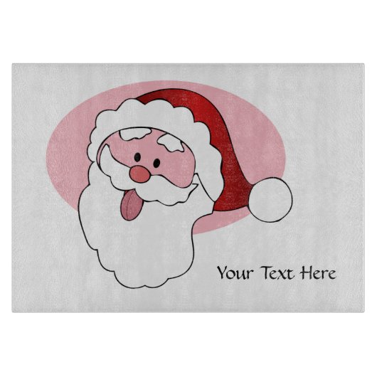 Funny Santa Custom Schneider Schneidebrett (Vorderseite)