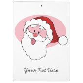 Funny Santa Custom Zwischenablage Klemmbrett (Rückseite)