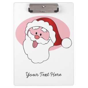 Funny Santa Custom Zwischenablage Klemmbrett