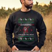 Funny Santa Dabbing Ugly Weihnachten Sweatshirt