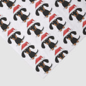 Funny Santa Dackeln Niedliche Dackel Dog Weihnacht Seidenpapier (Detail)