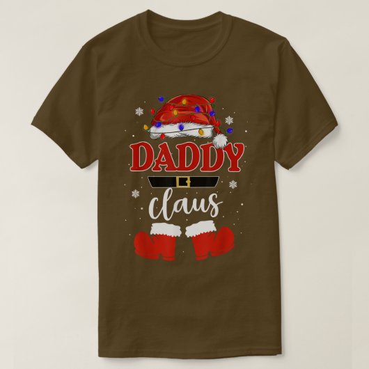 Funny Santa Daddy Claus Weihnachts-Matching-Famili T-Shirt (Design vorne)