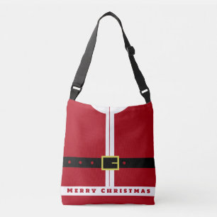 Funny Santa Design Weihnachts Crossbody Beutel Ges Tragetaschen Mit Langen Trägern