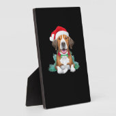 Funny santa dog Oversized T-Shirt Fotoplatte (Seite)