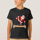 Funny Santa Doing Reformer Lates Christmas Xmas La T-Shirt (Vorderseite)