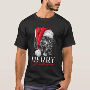 Funny Santa Doodle Frohe Weihnachts-Hund Mama Gesc T-Shirt