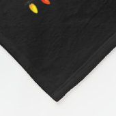 Funny Santa Driving Wagon Red Truck Christmas Tree Fleecedecke (Ecke)