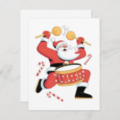Funny Santa Drummer Ugly Weihnachten Weihnachten D (Vorne/Hinten)