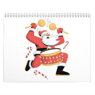 Funny Santa Drummer Ugly Weihnachten Weihnachten D Kalender