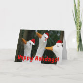 Funny Santa Ducks Foto Weihnachten (Vorderseite)