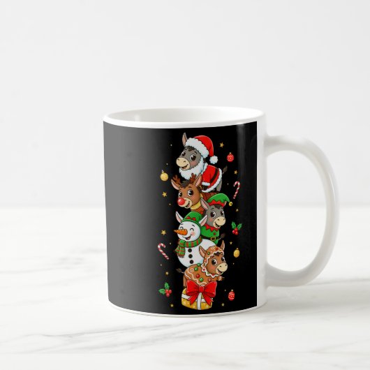 Funny Santa Elf Snowman Christmas Womens Mens Kids Kaffeetasse (Rechts)