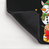 Funny Santa Elf Snowman Christmas Womens Mens Kids Mousepad (Ecke)