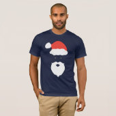 Funny Santa Face frohe Weihnachts Weihnachtsfamili T-Shirt (Vorne ganz)