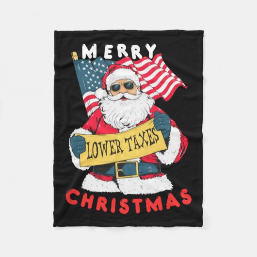 Funny Santa Fleecedecke (Vorderseite)
