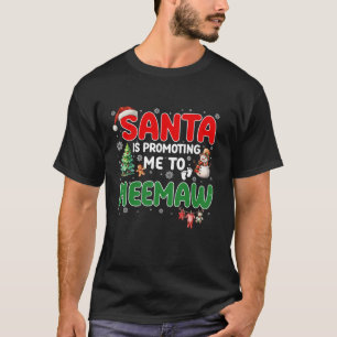 Funny Santa fördert mich, die Schwangerschaft zu e T-Shirt