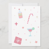 Funny Santa Friendsmas Weihnachts-Party Einladung (Rückseite)