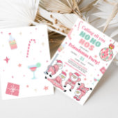 Funny Santa Friendsmas Weihnachts-Party Einladung