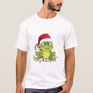 Funny Santa Frog Christmas Shirt - Cute Frog with