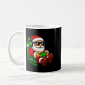 Funny Santa Gaming Gamer Pajamas Pjs Christmas Xma Kaffeetasse (Links)
