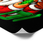 Funny Santa Gaming Gamer Pajamas Pjs Christmas Xma Poster (Ecke)